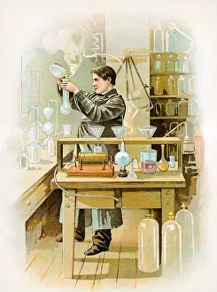 Edison: Thomas Edison in his Laboratory