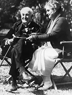 Alva: Thomas Edison and wife, 1931
