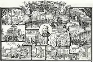 Edison: Thomas Edison's Display, Paris Exhibition of 1889