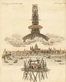 Bankrupt: Thomas Hornor's hut above the dome of St