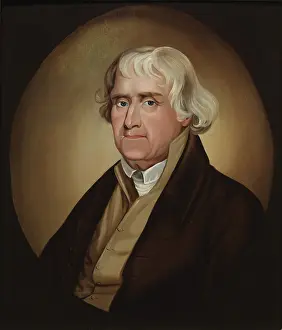 Signer: Thomas Jefferson in 1816 portrait by Bass
