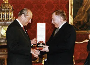 Hofburg: Thomas Klestil and Michael Haupl