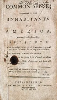 Pamphlet: Thomas Paine's Common Sense