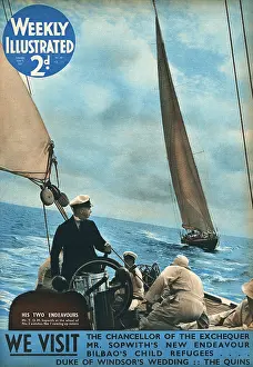 Yachts: Thomas Sopwith with his two yachts named Endeavour