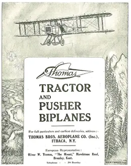 Pusher: Thomas Tractor & Pusher Biplanes