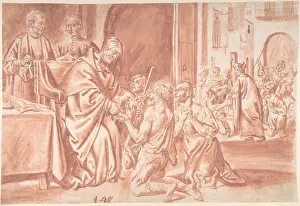 Villanova: Thomas of Villanova, Archbishop of Valencia Distributing