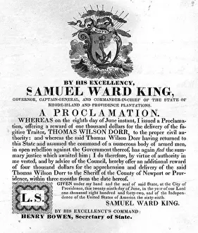 Whereas: Thomas Wilson Dorr. A warrant for the arrest ?