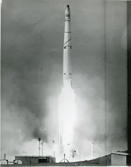Discoverer: Thor-Agena rocket is launched from Vandenberg Air Force Base