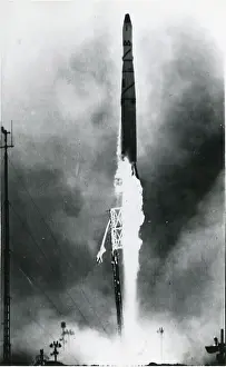 Discoverer: Thor-Agena rocket is launched from Vandenberg Air Force Base