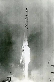 Discoverer: Thor-Agena rocket is launched from Vandenberg Air Force Base