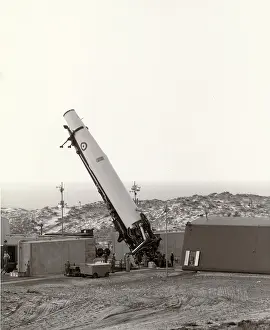 Thor: A Thor IRBM of the RAF during pre-launch checkouts