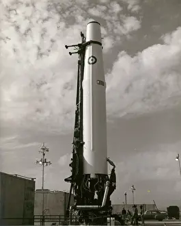 Thor: A Thor IRBM of the RAF during pre-launch checkouts