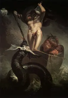 Fastened: Thor vs. Serpent, by Fuseli