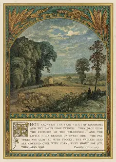 Cornfield: THOU CROWNEST TEXT C1880