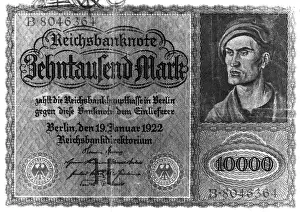 Inflation: Ten thousand Mark, 1922