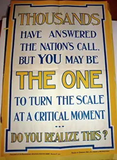 Realize: THOUSANDS HAVE ANSWERED THE NATION'S CALL