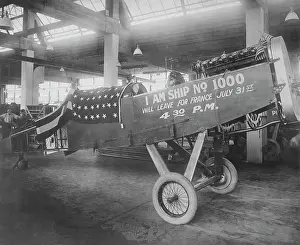 Warehouse: The one thousandth airplane manufactured by