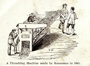 1841: Thrashing machine made by Ransomes of Ipswich
