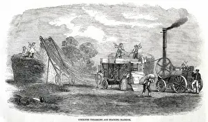 Stacking: Thrashing and Stacking Machine 1861