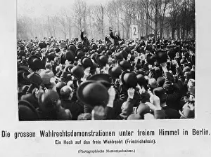 Stretching: Three-class franchise demonstrations in Berlin, 1910