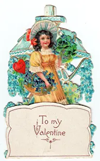 Forgetmenot: Three-dimensional Valentine card