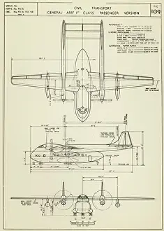 Three-view drawing of the Short PD16
