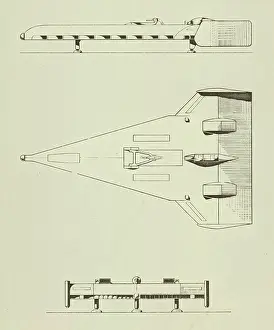 Vtol: Three-view drawing of the Short PD17 VTOL launch platform