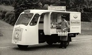 Deliveryman: Three-wheeler milkfloat