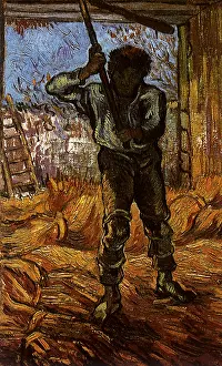 Threshing: The Thresher, by Van Gogh