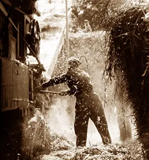 Haymaking: Threshing in the 1930s