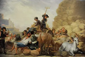 Lucientes: The Threshing Ground or Summer, 1786, by Goya