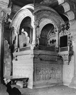 Delhi: Throne in the Red Fort in Delhi
