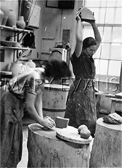 Kneads: THROWING CLAY ON WHEEL