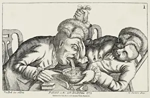 Thoughtfully: Throwing Up - Tom Bobbin grotesque cartoon