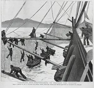 Nineteeth: Throwing out Torpedo Nets, Bantry Bay