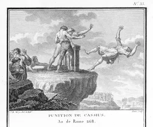 Tarpeian: THROWN FROM ROCK