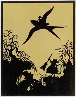 Thumbelina: Thumbelina flies away on the Swallow's back