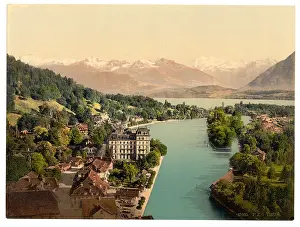 Thun: Thun, general view, Bernese Oberland, Switzerland