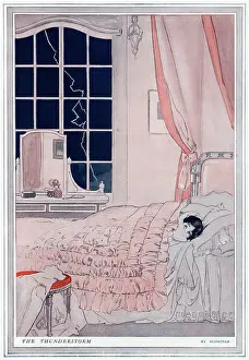 Quilt: The Thunderstorm by Edmund Blampied
