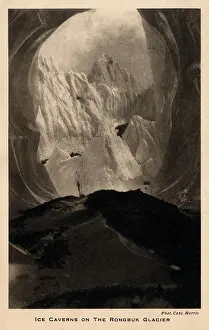 Mallory: Tibet, Ice Caverns on Rongbuk Glacier, Mallory Expedition