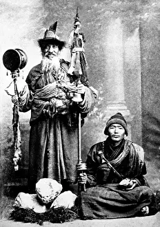 Mendicant: Tibetan Mendicants in Darjeeling, India, Victorian period