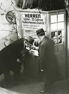 Ticket: Ticket booth at the Englischer Hof, 1931