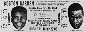 Liston: Ticket to world championship boxing match ?