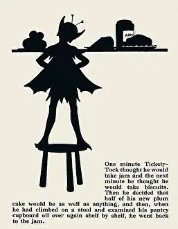 Pantry: Tickety Tock - Silhouette illustration