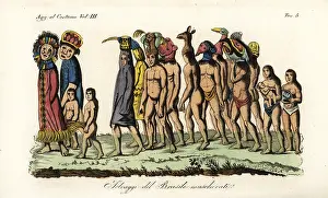 Moderno: Ticuna people celebrating a birth