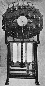 Tide predicting machine: front view