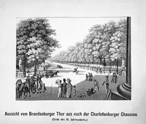 1780: Tiergarten in Berlin, around 1790