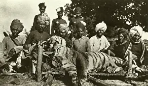 Turbans: Tiger hunt in India