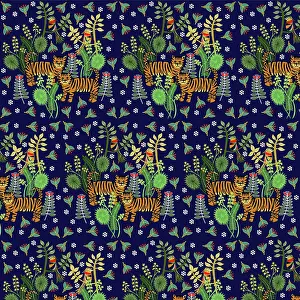Tigers: Tigers repeating pattern