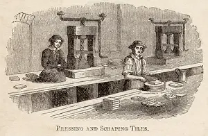 Pressing: Tile manufacture